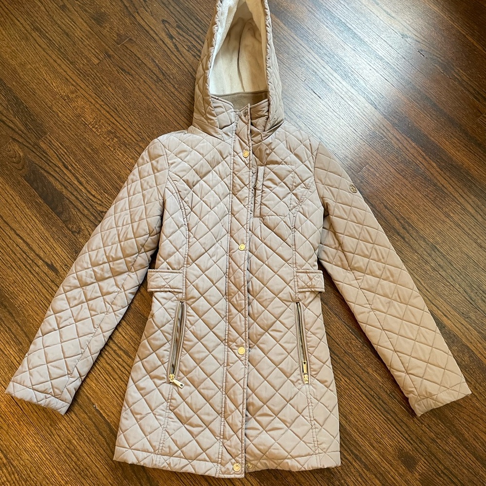 Calvin Klein Women’s Quilted Jacket Tan